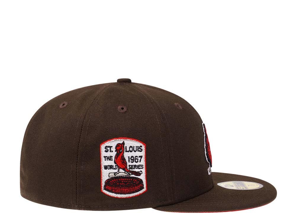New Era St. Louis Cardinals World Series 1967 Coffee Red Edition 59Fifty Fitted Hat
