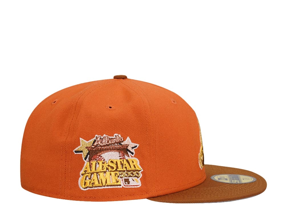 New Era Atlanta Braves All Star Game 2000 Golden Rust Two Tone Edition 59Fifty Fitted Hat