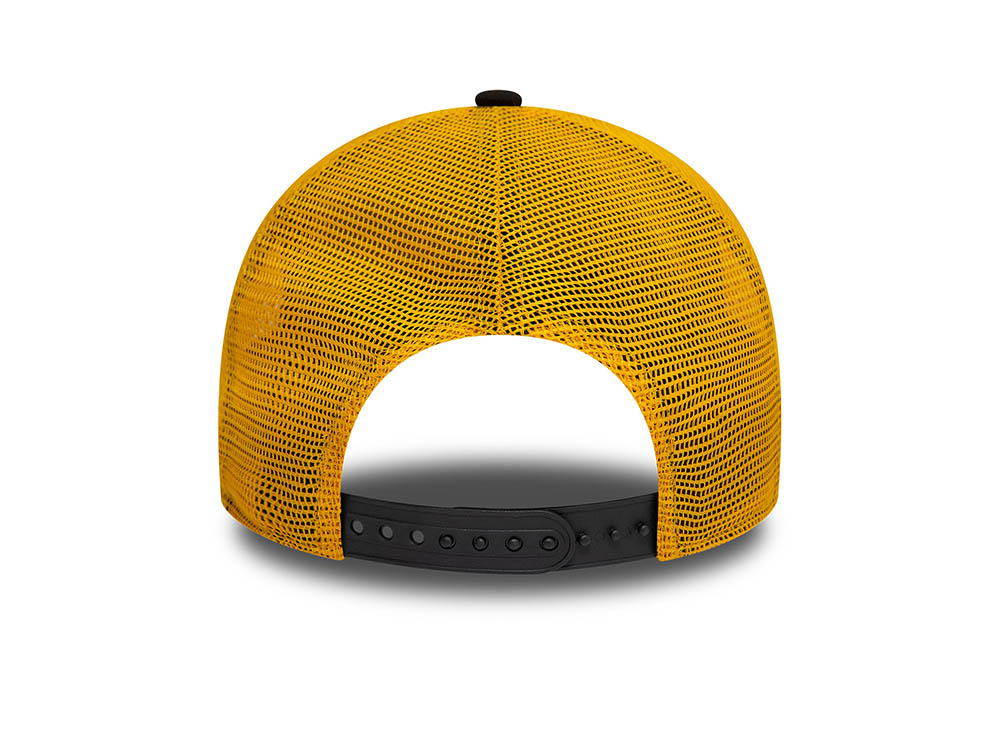 New Era Beat The Heat Summer Patch Black 9Forty A Frame Trucker Snapback Hat