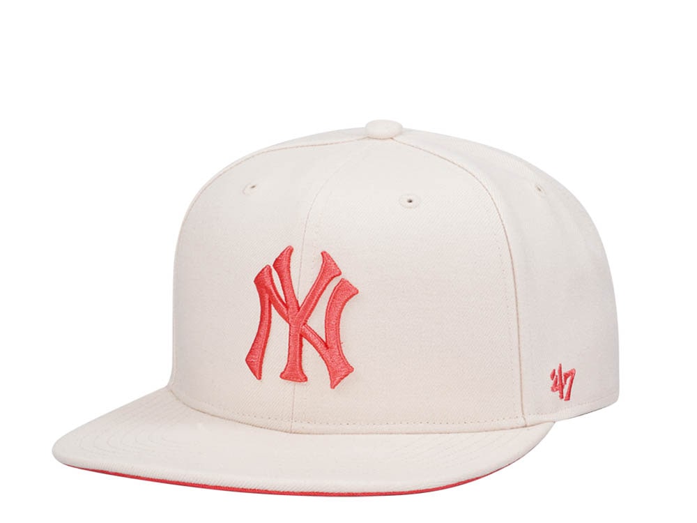 47Brand New York Yankees Natural Ballpark Captain MVP Snapback Hat