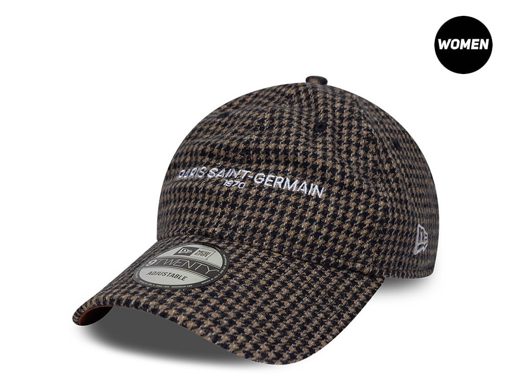 New Era Paris Saint Germain Houndstooth Edition Womens 9Twenty Adjustable Cap