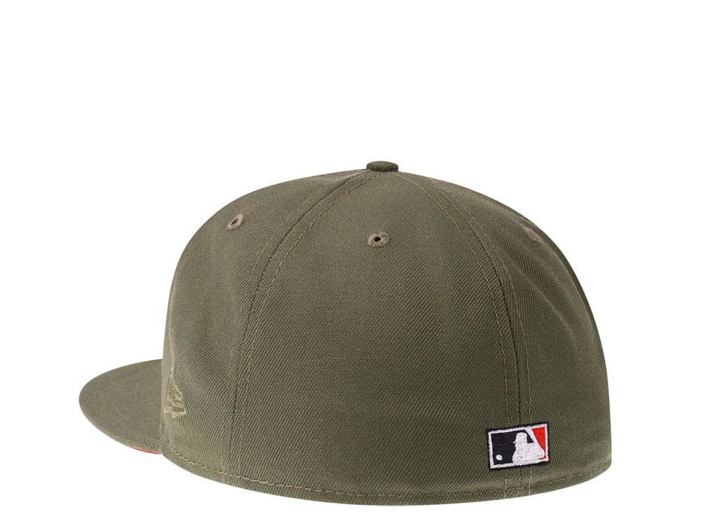 New Era Cincinnati Reds 150th Anniversary Olive Red Edition 59Fifty Fitted Hat