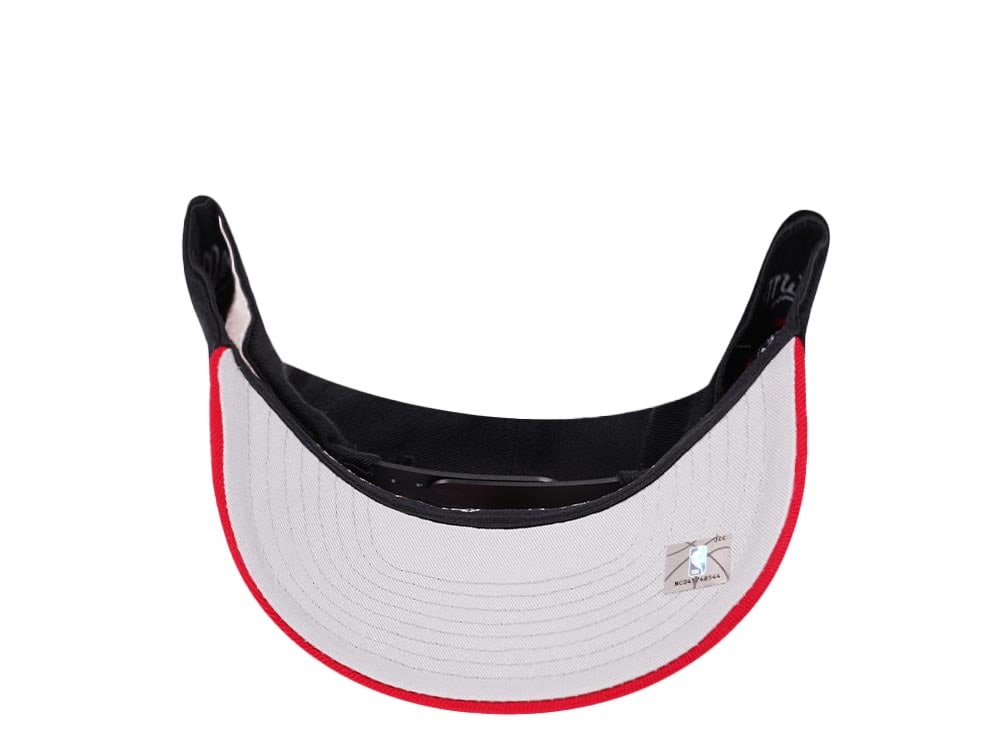 Mitchell & Ness Toronto Raptors Team Two Tone Red Line Solid Flex Snapback Hat