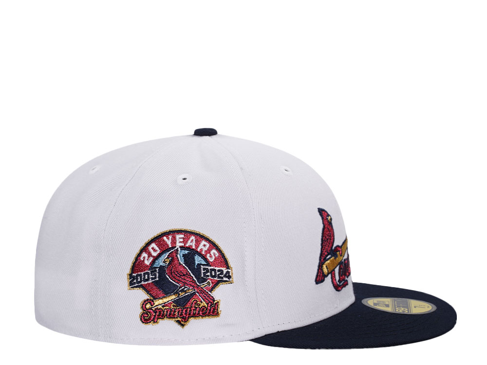 New Era Springfield Cardinals 20 Years Metallic Throwback Two Tone Edition 59Fifty Fitted Hat