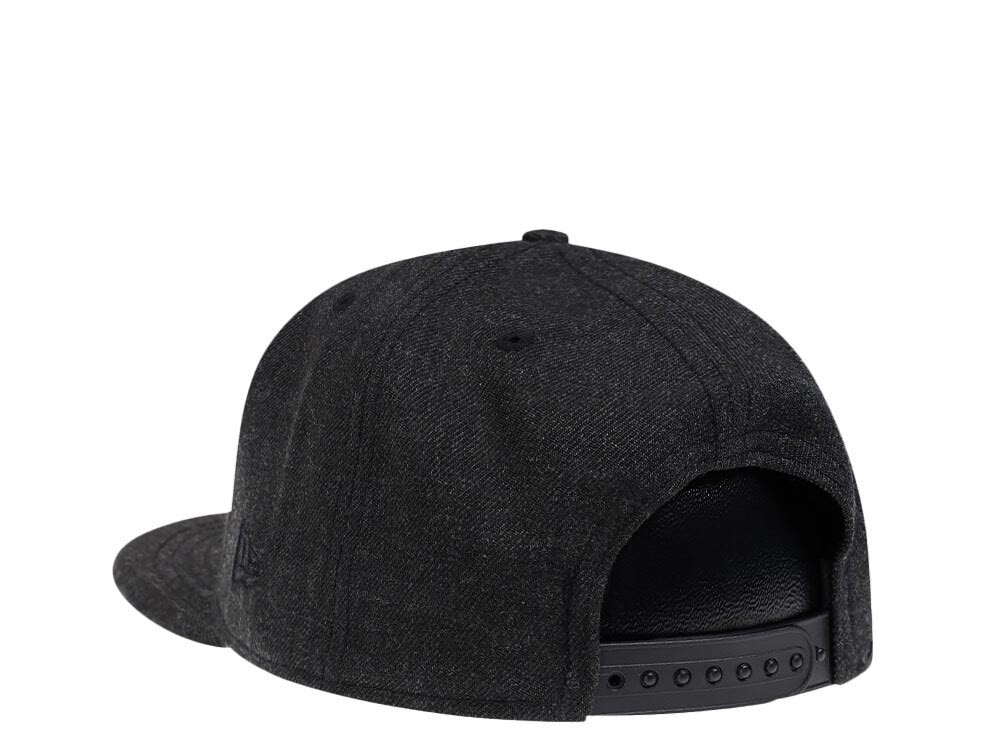 New Era Chicago Bulls Heather Black Edition 9Fifty Snapback Hat