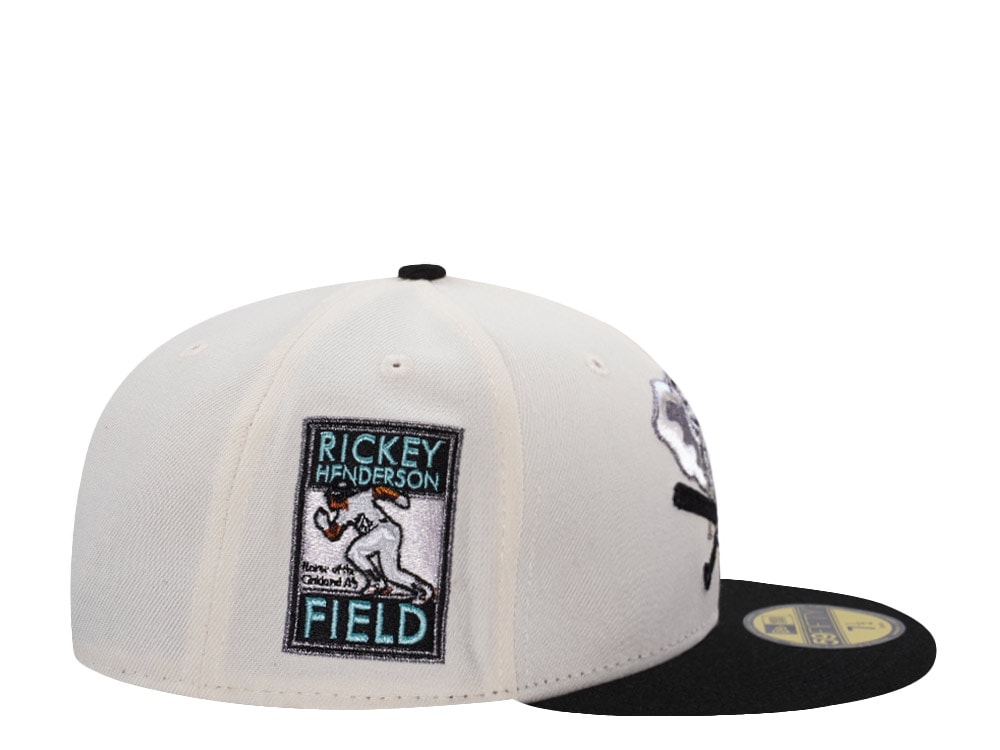 New Era Oakland Athletics Rickey Henderson Chrome Two Tone Edition 59Fifty Fitted Cap