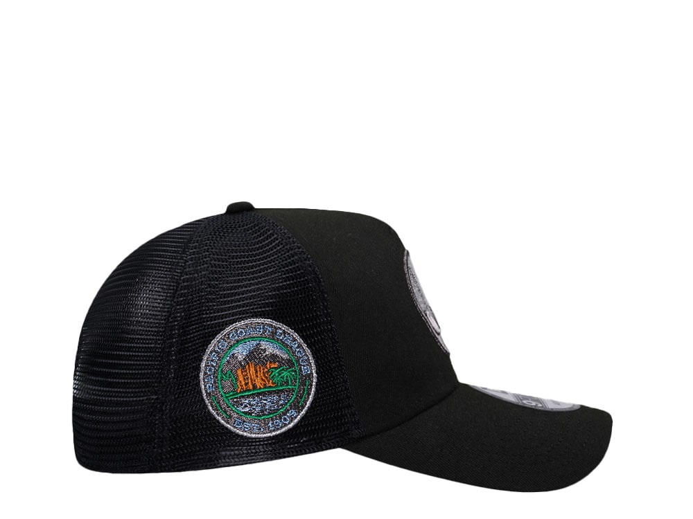New Era Las Vegas 51s Black Metallic Trucker Edition 9Forty A Frame Snapback Hat