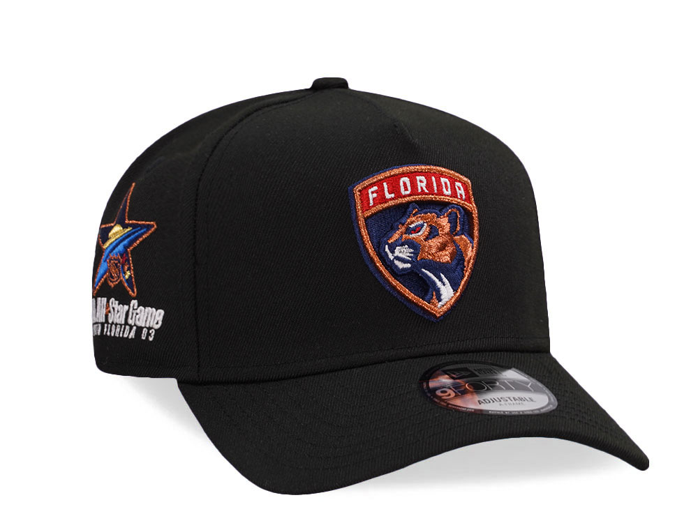 New Era Florida Panthers All Star Game 2003 Black Metallic Edition 9Forty A Frame Snapback Cap