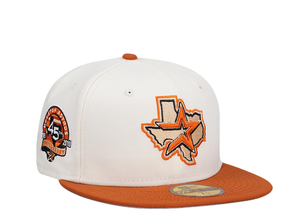 New Era Houston Astros 45th Anniversary Chrome Rusty Two Tone Edition 59Fifty Fitted Hat
