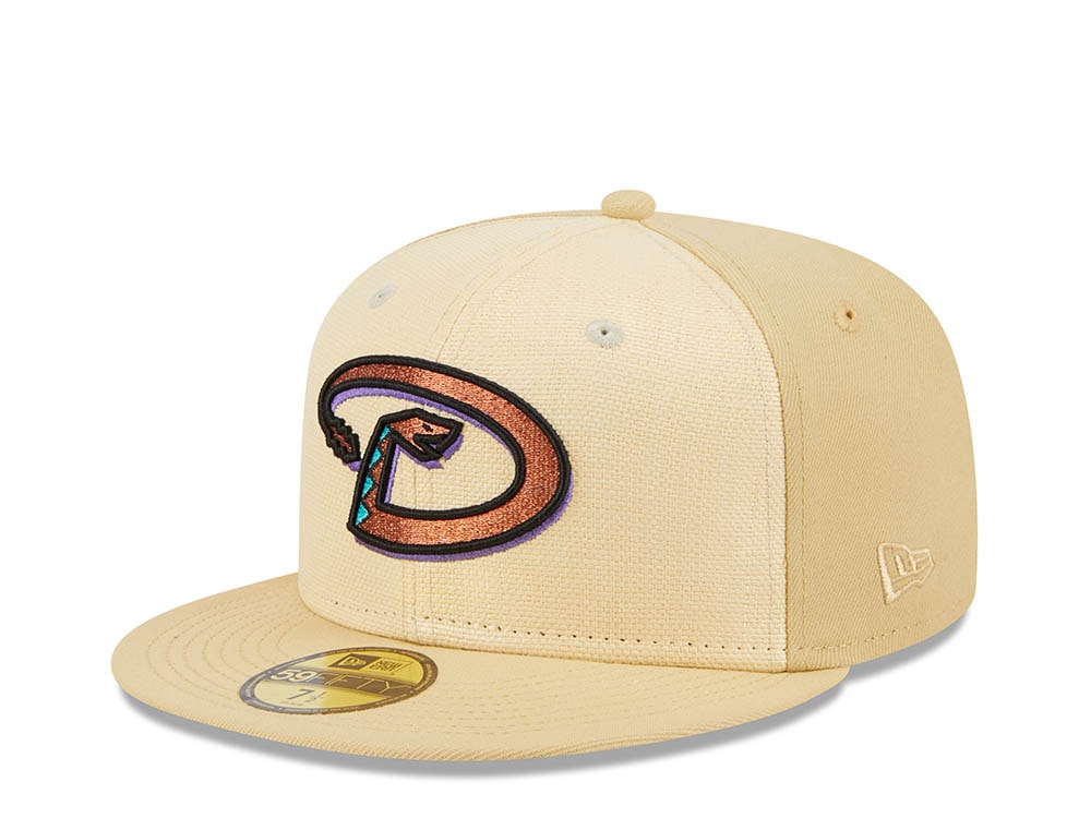New Era Arizona Diamondbacks Raffia Front Vegas Gold Edition 59Fifty Fitted Hat