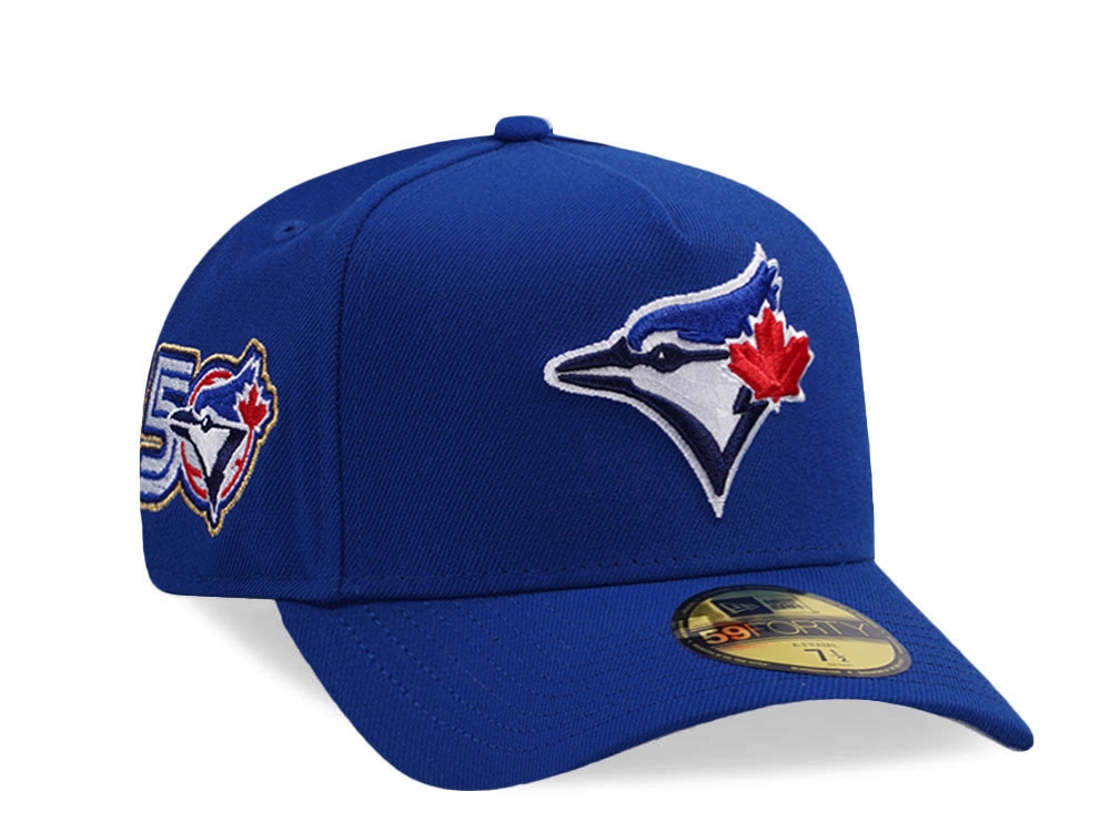 New Era Toronto Blue Jays 50th Anniversary Royal Blue Prime Edition 59Forty A Frame Fitted Cap