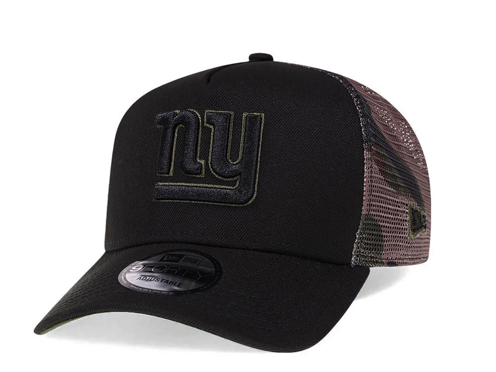 New Era New York Giants Camo 9Forty A Frame Trucker Snapback Hat