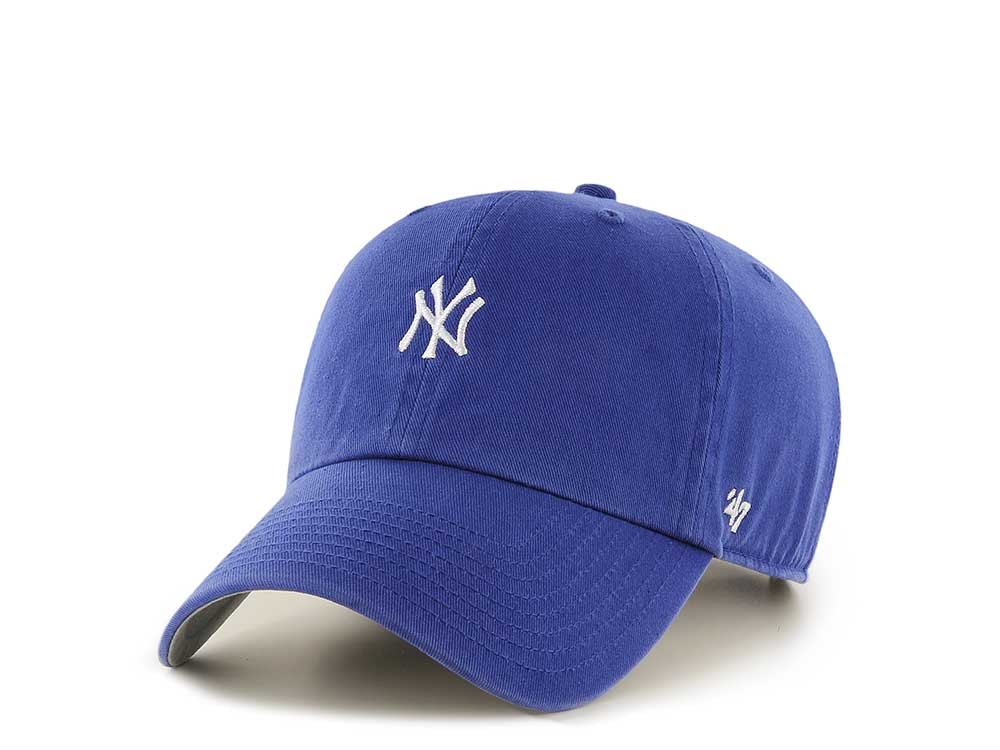 47Brand New York Yankees Blue Base Runner Clean up Strapback Hat