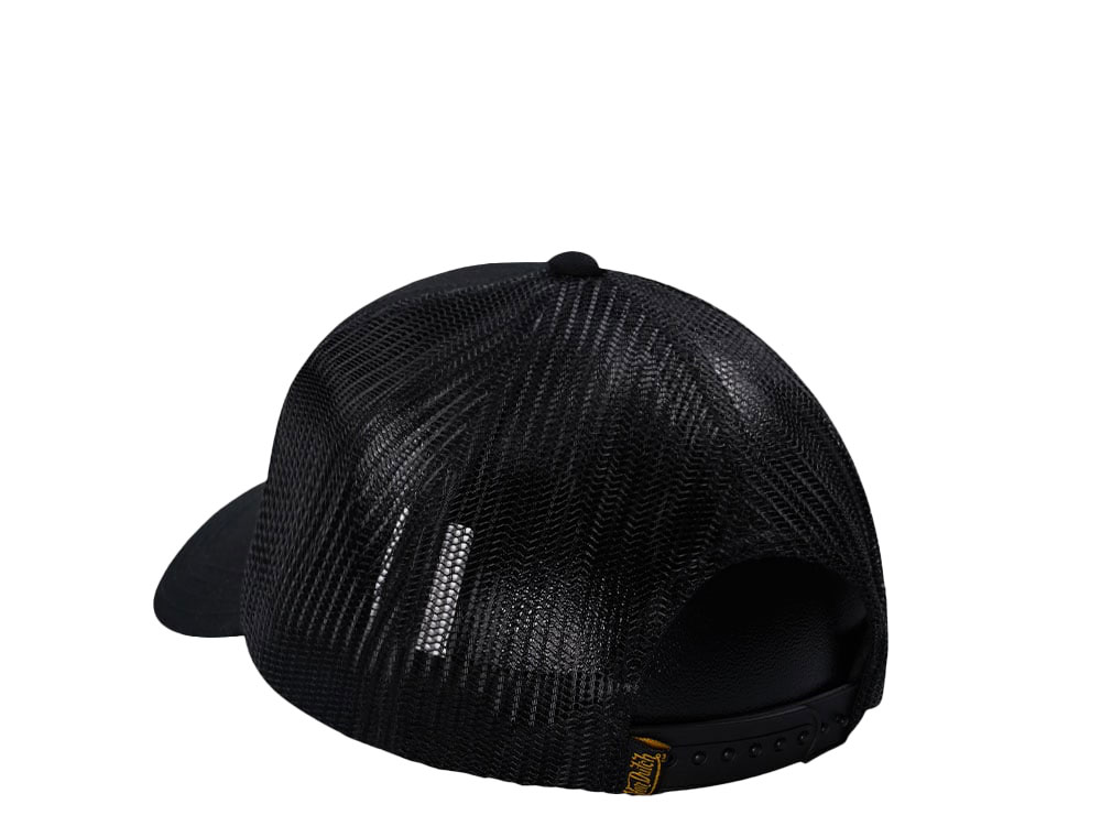 Von Dutch Square Patch Black Trucker Edition Snapback Hat