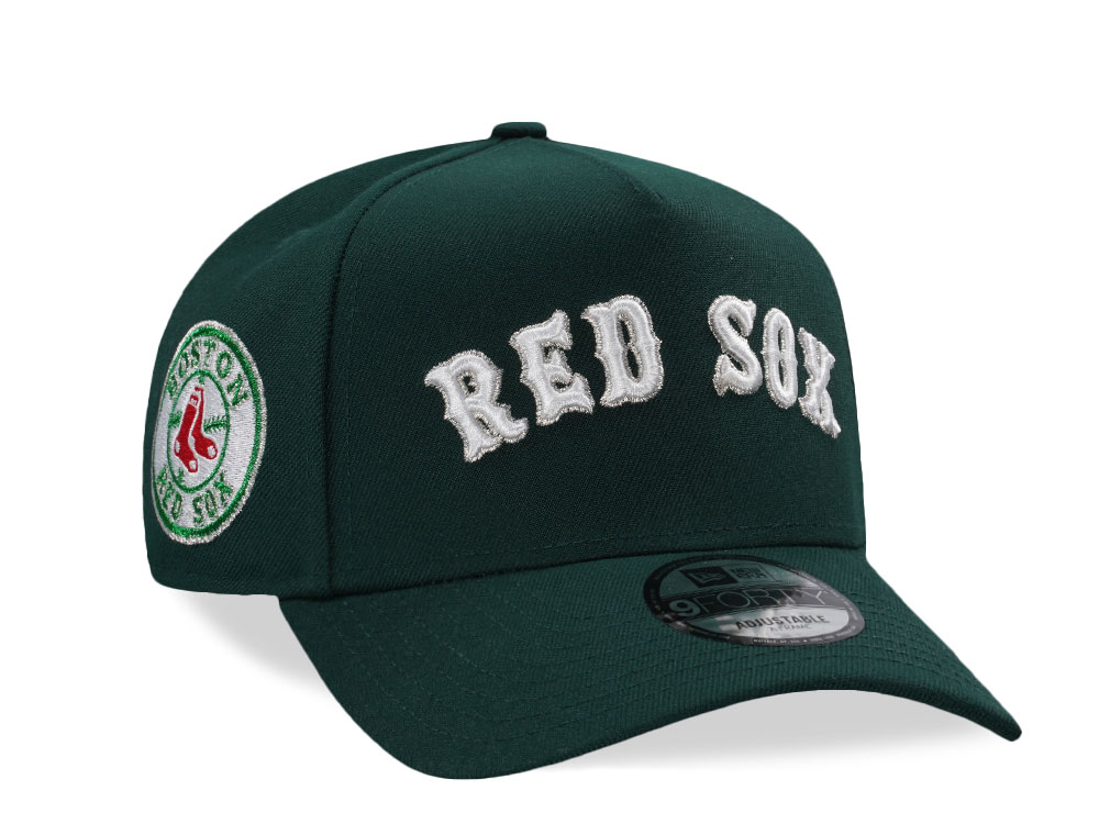 New Era Boston Red Sox X Dark Green Prime Edition 9Forty A Frame Snapback Cap