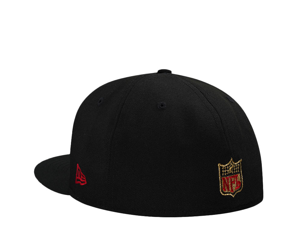 New Era San Francisco 49ers 60 Seasons Black Metallic Edition 59Fifty Fitted Hat