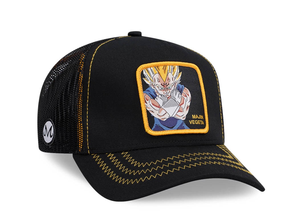 Capslab Dragon Ball Z Majin Vegeta Black Trucker Snapback Hat