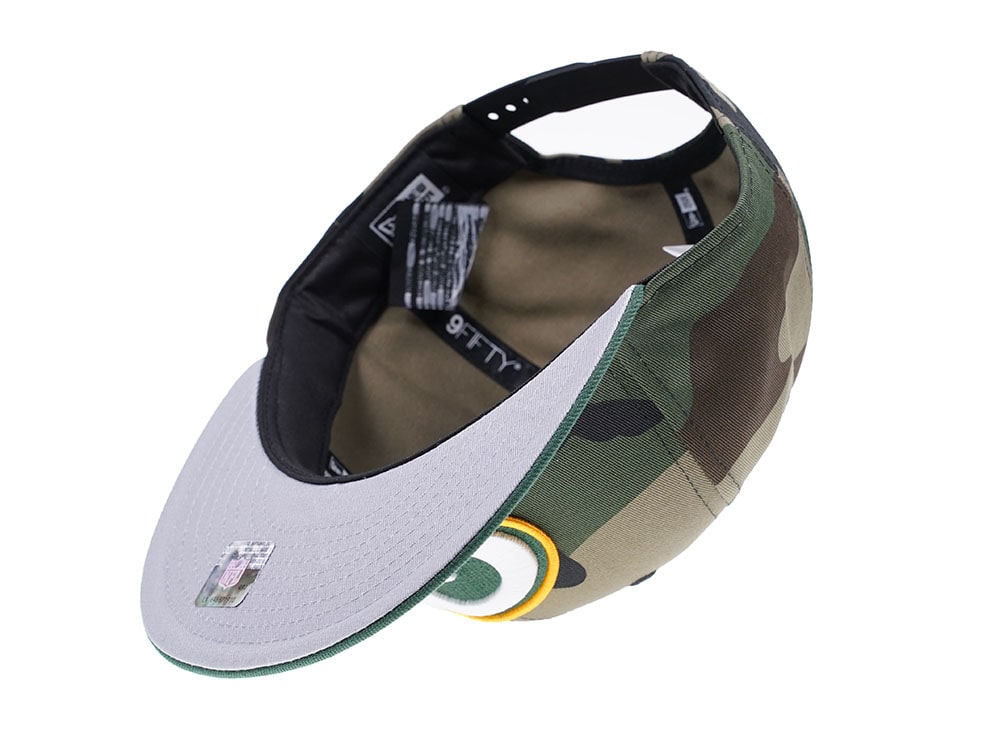 New Era Green Bay Packers Woodcamo Edition 9Fifty Snapback Hat