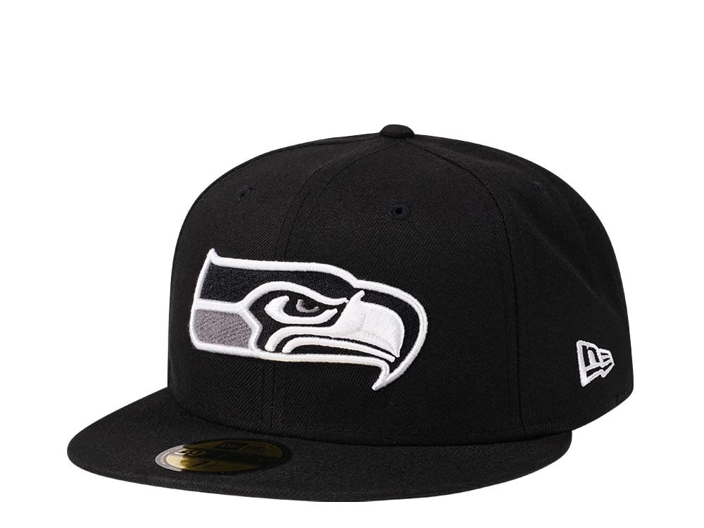 New Era Seattle Seahawks Steel Black Edition 59Fifty Fitted Hat