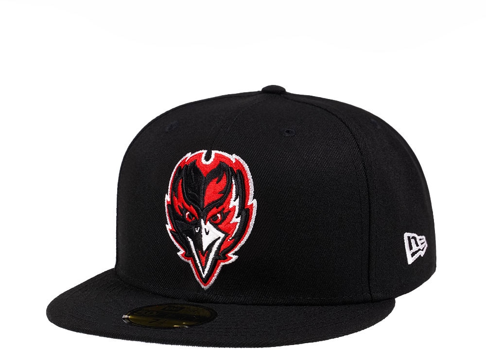 New Era Baltimore Ravens Alternate Black Crimson Collection 59Fifty Fitted Hat