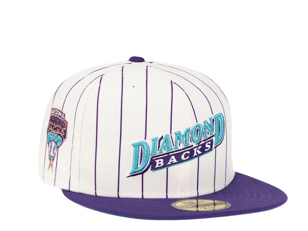 New Era Arizona Diamondbacks Jersey Patch Pinstripe Heroes Elite Edition 59Fifty Fitted Hat