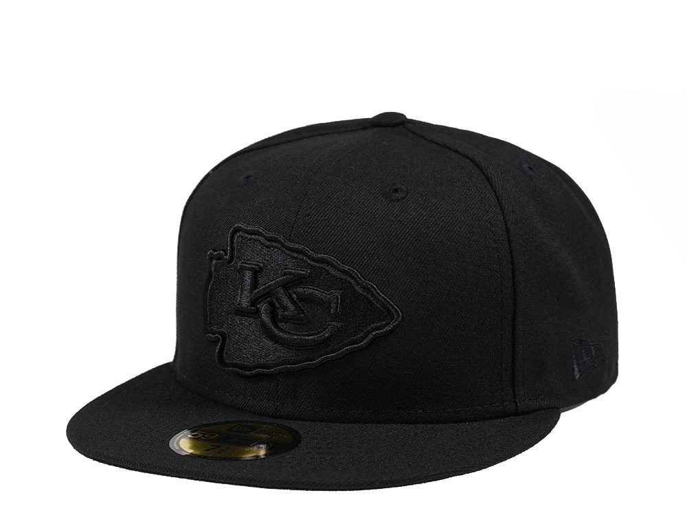 New Era Kansas City Chiefs Black on Black Edition 59Fifty Fitted Hat
