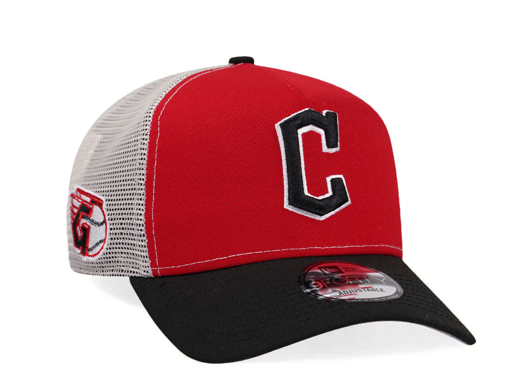 New Era Cleveland Guardians Two Tone Edition A Frame Trucker Snapback Hat