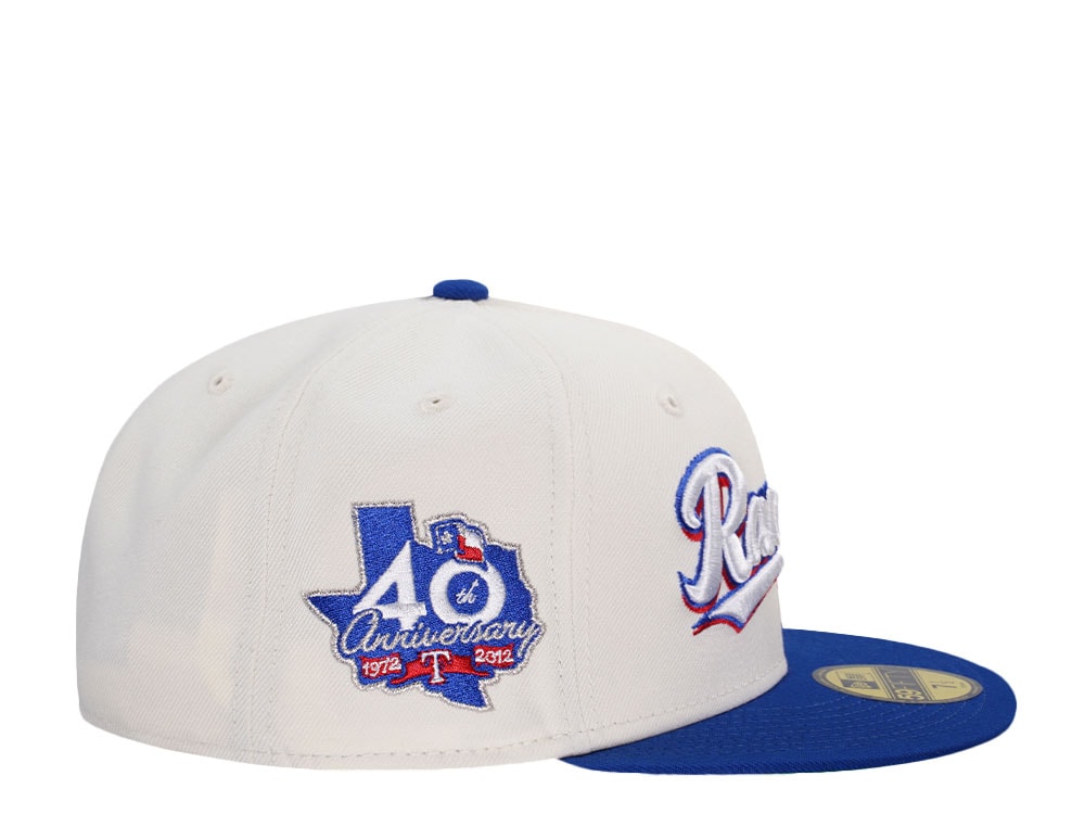 New Era Texas Rangers 40th Anniversary Chrome Color Flip Two Tone Edition 59Fifty Fitted Hat