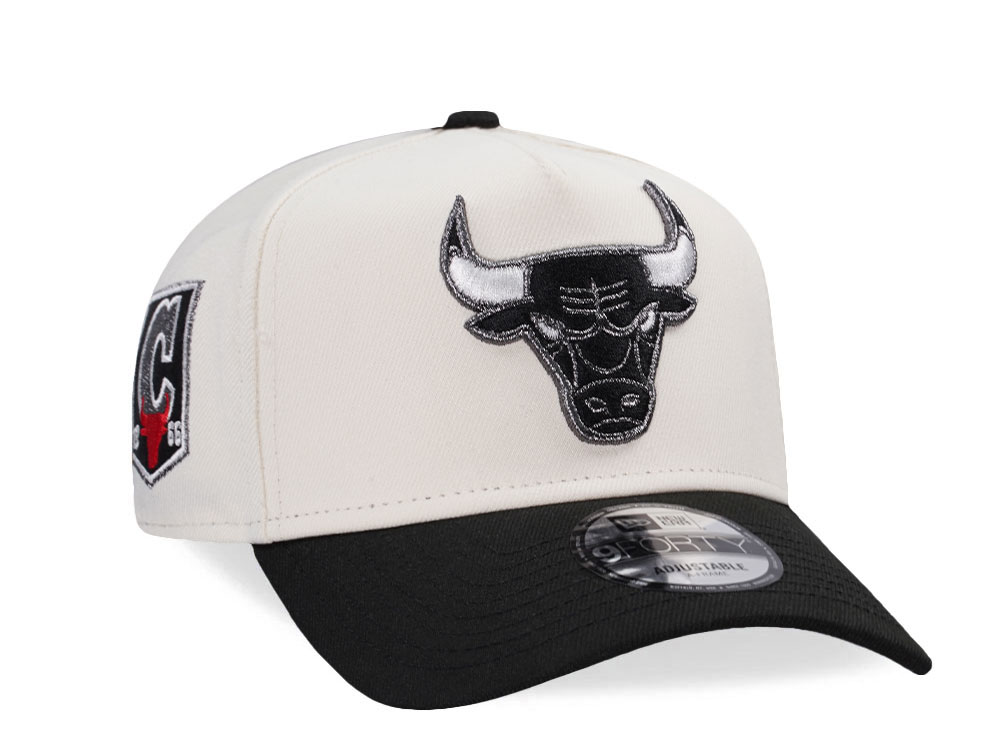 New Era Chicago Bulls Chrome Two Tone Metallic Edition 9Forty A Frame Snapback Cap