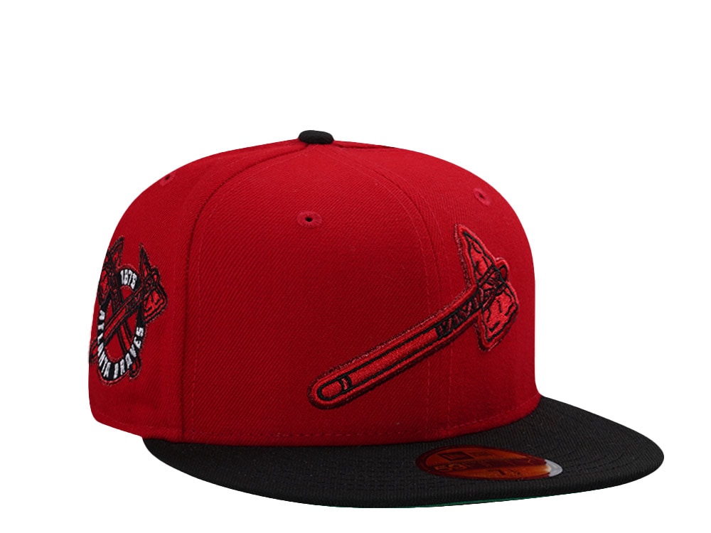 New Era Atlanta Braves 20th Anniversary Red Two Tone Edition 59Fifty Fitted Cap