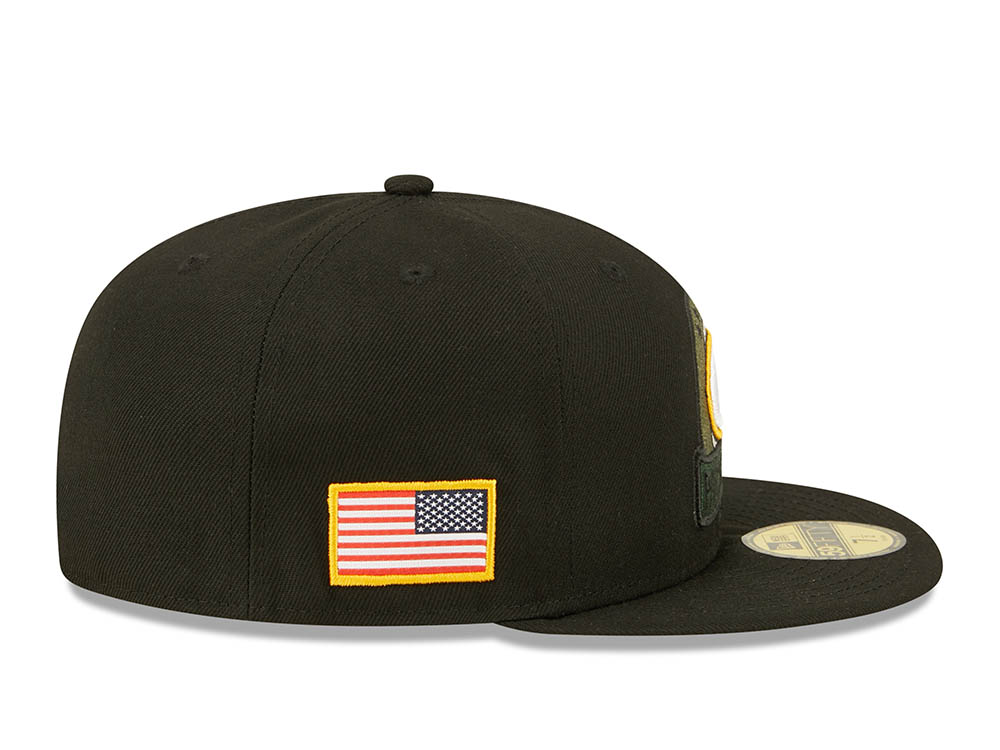 New Era Green Bay Packers Salute to Service 2022 Fitted 59Fifty Hat