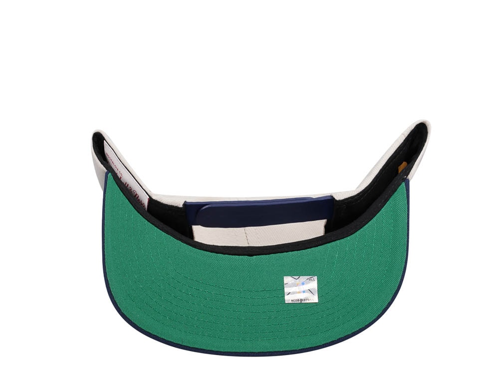 Mitchell & Ness Dallas Mavericks Sail Off White Two Tone Snapback Hat