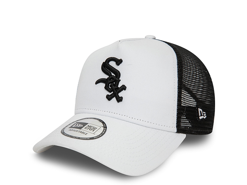 New Era Chicago White Sox League Essential White 9Forty A Frame Trucker Snapback Hat