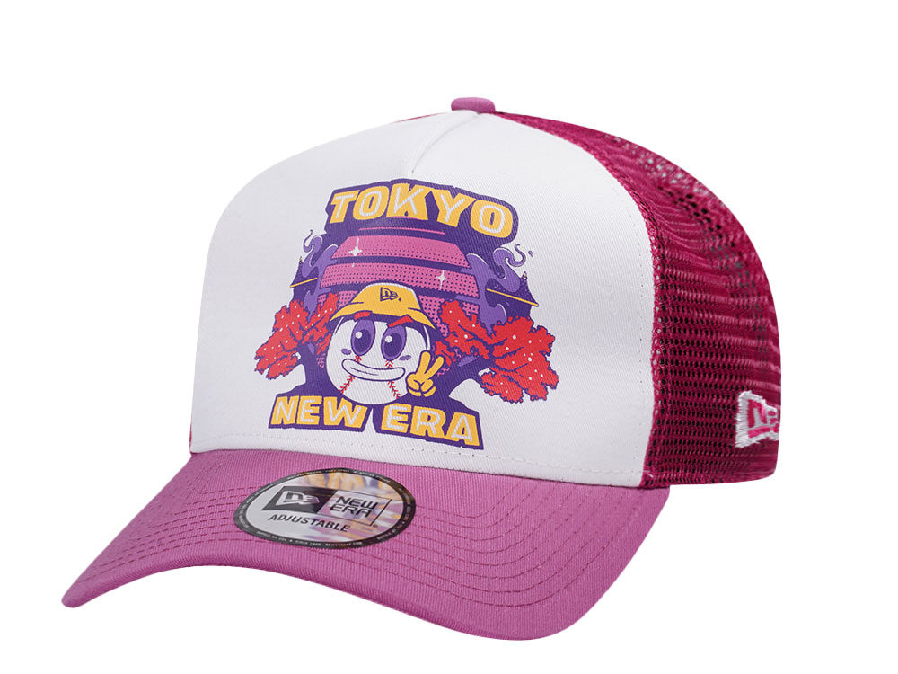 New Era Tokyo Graphic Trucker A Frame Snapback Hat