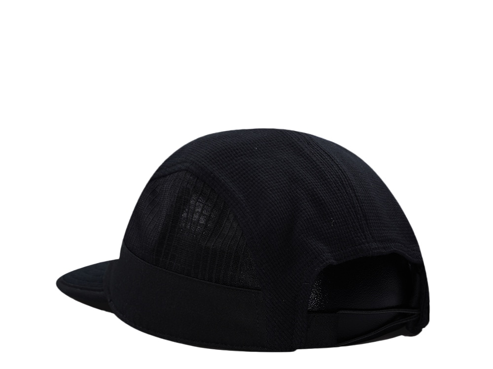 Djinns 5 Panel Black Waffle Mountain Drawcord Strapback Cap