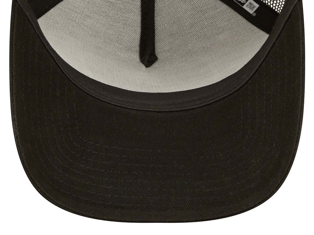 New Era Lucky Pig Logo Black A Frame Trucker Snapback Hat