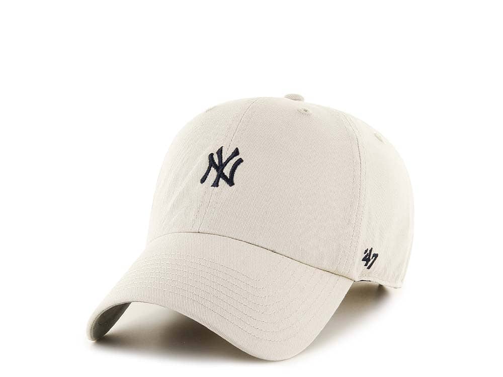 47Brand New York Yankees Natural Base Runner Clean up Strapback Hat