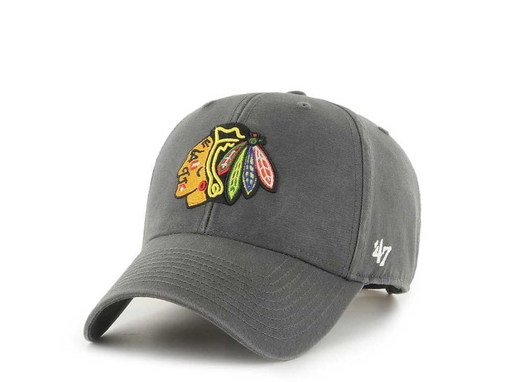 47Brand Chicago Blackhawks Legend Gray Classic Strapback Hat