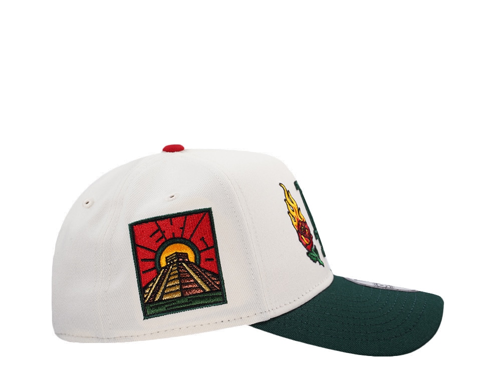 New Era Los Angeles Dodgers Burning Rose Chrome Two Tone Edition 9Forty A Frame Snapback Cap