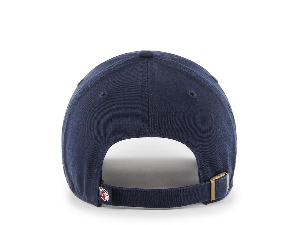 47Brand Cleveland Guardians Navy Clean up Strapback Hat