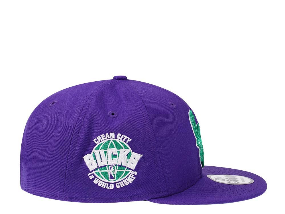 New Era Milwaukee Bucks Color Flip Throwback Edition 9Fifty Snapback Hat