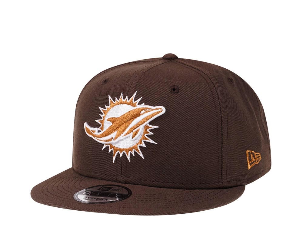 New Era Miami Dolphins Brown Caramel Edition 9Fifty Snapback Hat