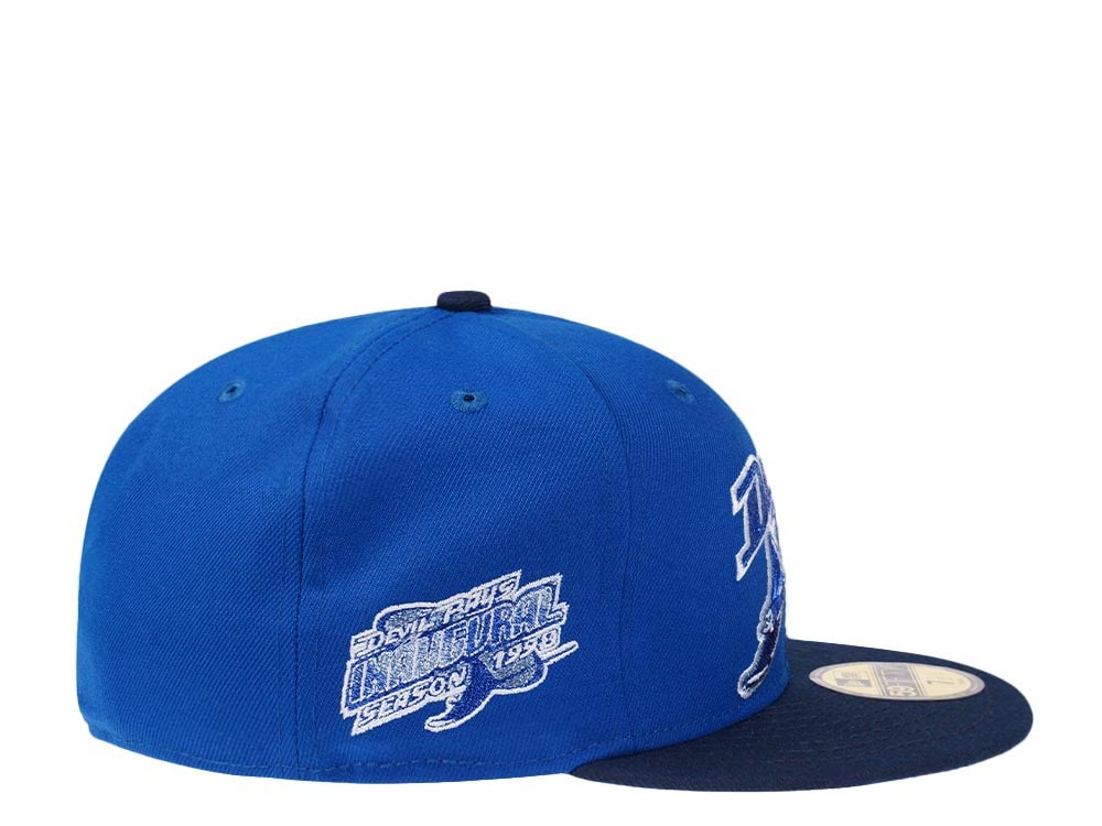 New Era Tampa Bay Rays Inaugural Season 1998 Deep Sea Metallic Two Tone Edition 59Fifty Fitted Hat