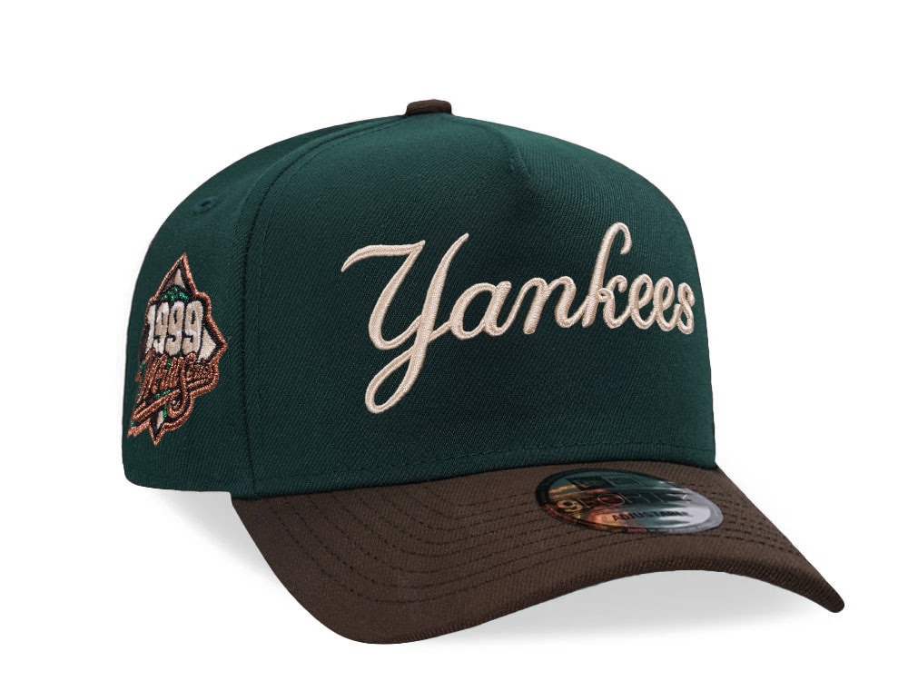 New Era New York Yankees World Series 1999 Script Two Tone 9Forty A Frame Snapback Hat