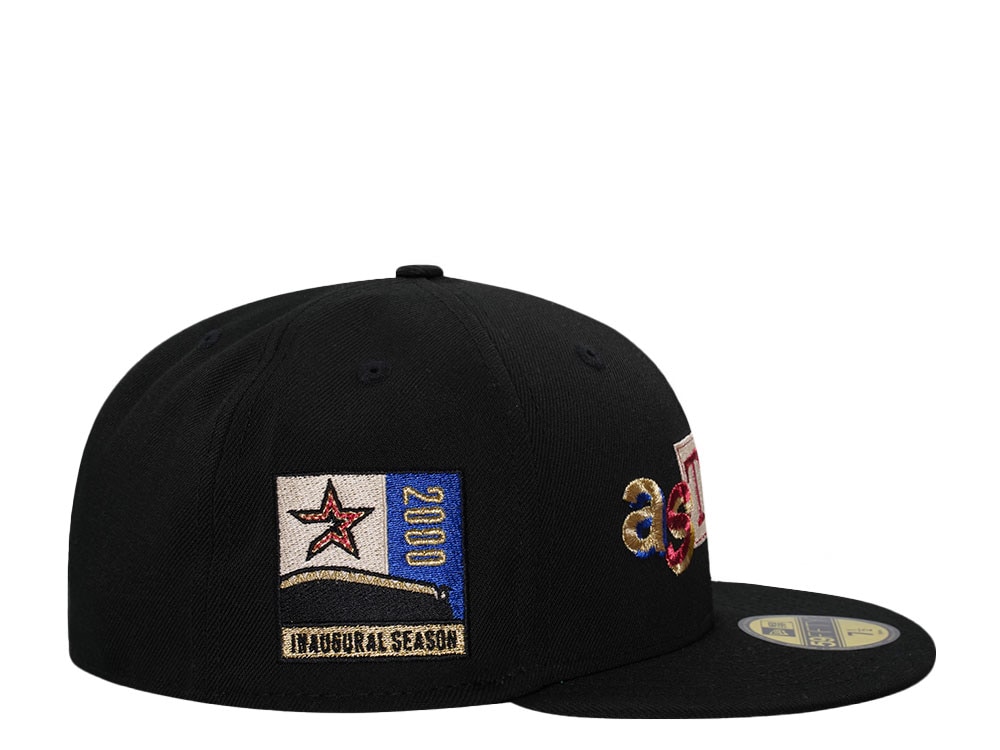 New Era Houston Astros Inaugural Season 2000 Black Metallic Edition 59Fifty Fitted Hat