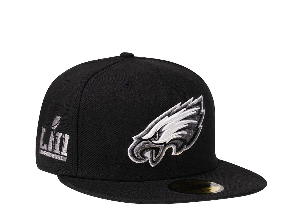 New Era Philadelphia Eagles Super Bowl LII Steel Black Edition 59Fifty Fitted Hat