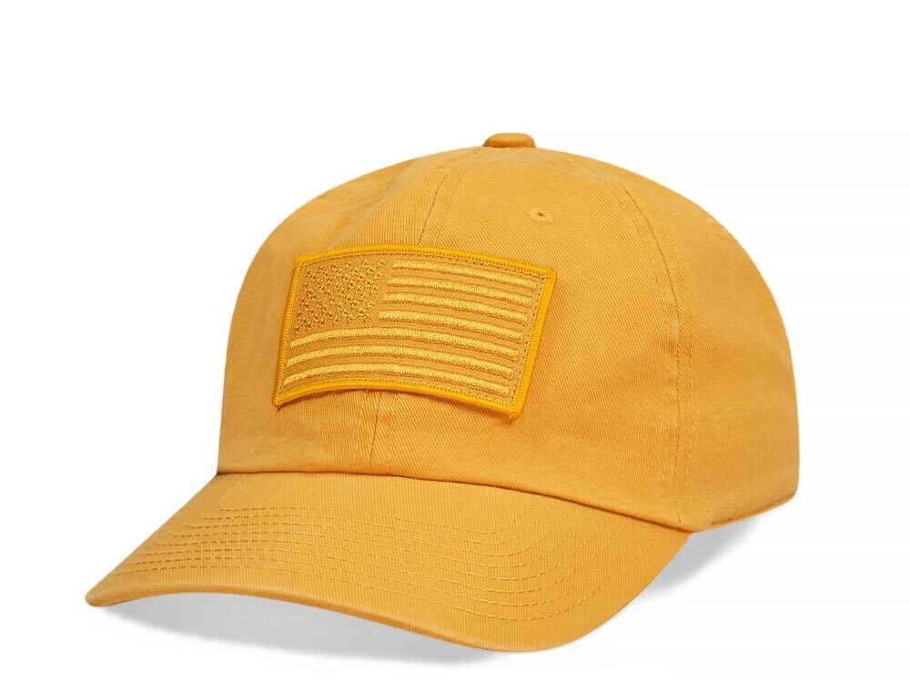 American Needle USA Mustard Dadhat Strapback Hat