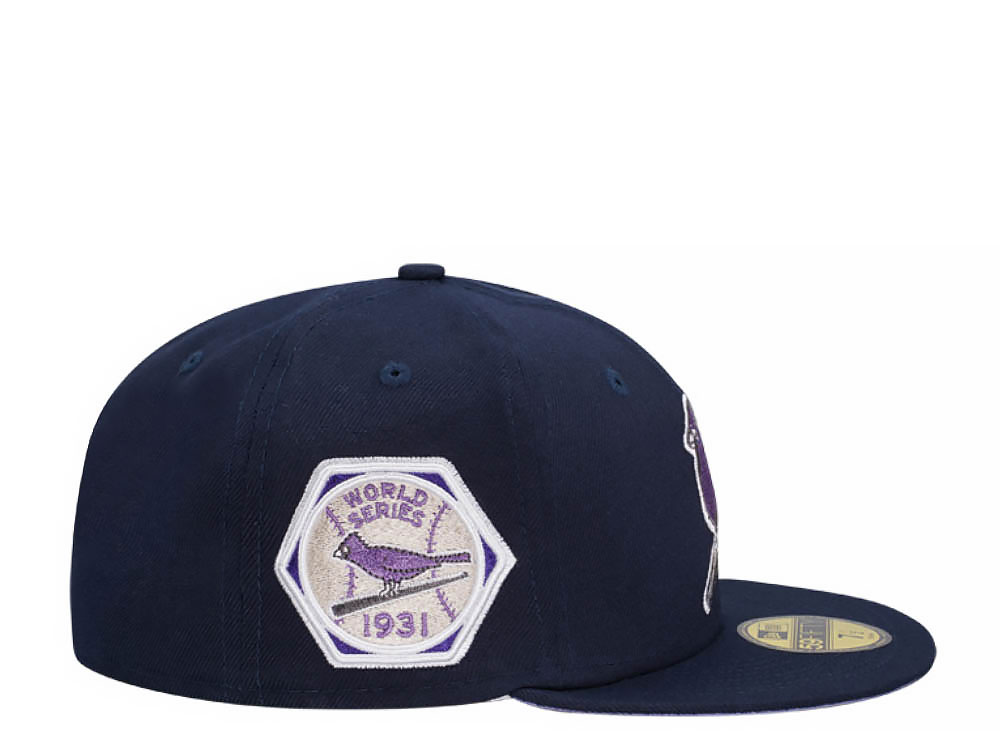 New Era St. Louis Cardinals World Series 1931 Ocean Purple Edition 59Fifty Fitted Hat