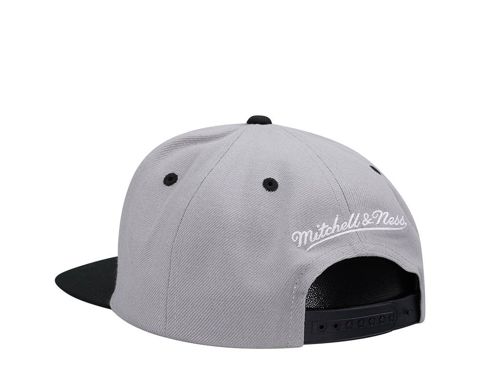 Mitchell & Ness Brooklyn Nets Transcript Gray Two Tone Snapback Hat
