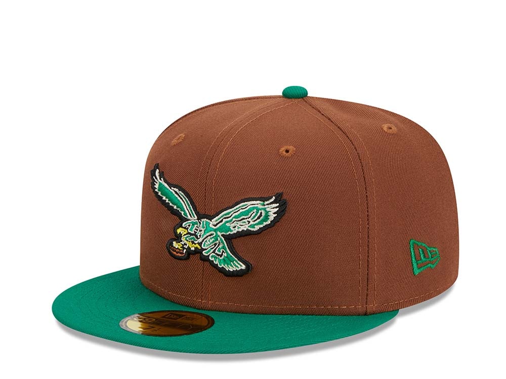 New Era Philadelphia Eagles Pro Bowl Honolulu 1987 Harvest Two Tone Edition 59Fifty Fitted Hat